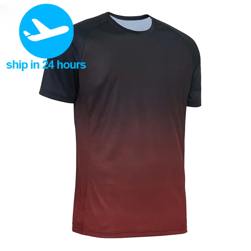 Short-sleeved Fishing Shirt Men's Summer Sunscreen T-shirt Outdoor Fishing Quick-drying  Breathable Shorts