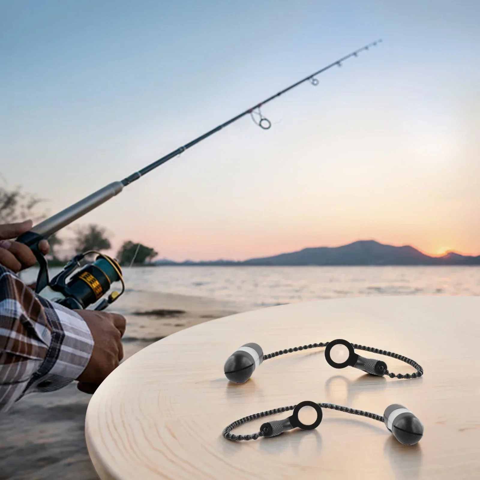 

Fishing Trip Bite Signal Indicators Fishing Alarm Components 10*5*5cm Black Coated Finish Lightweight Material