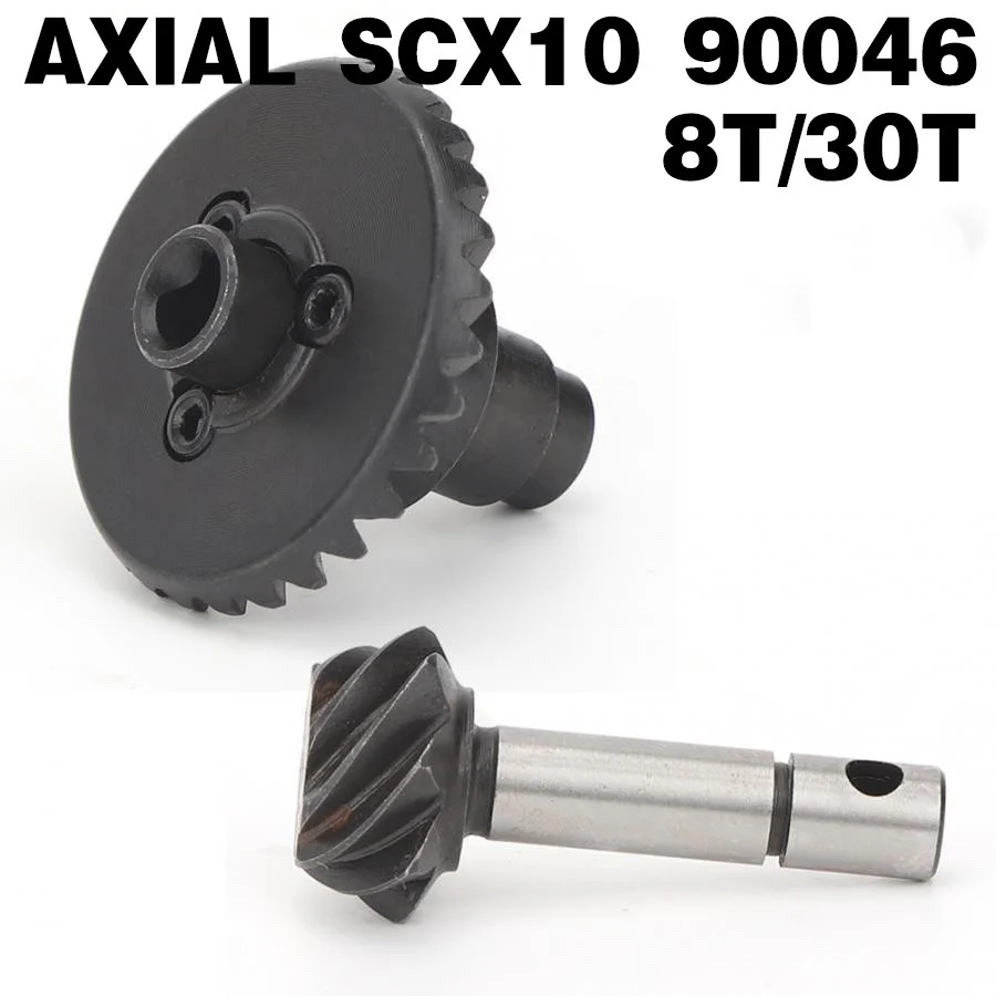 Diff Bevel Gear 30T+Pinion Gear 8T for AXIAL SCX10 II 90046/ 90047 1/10 RC Car