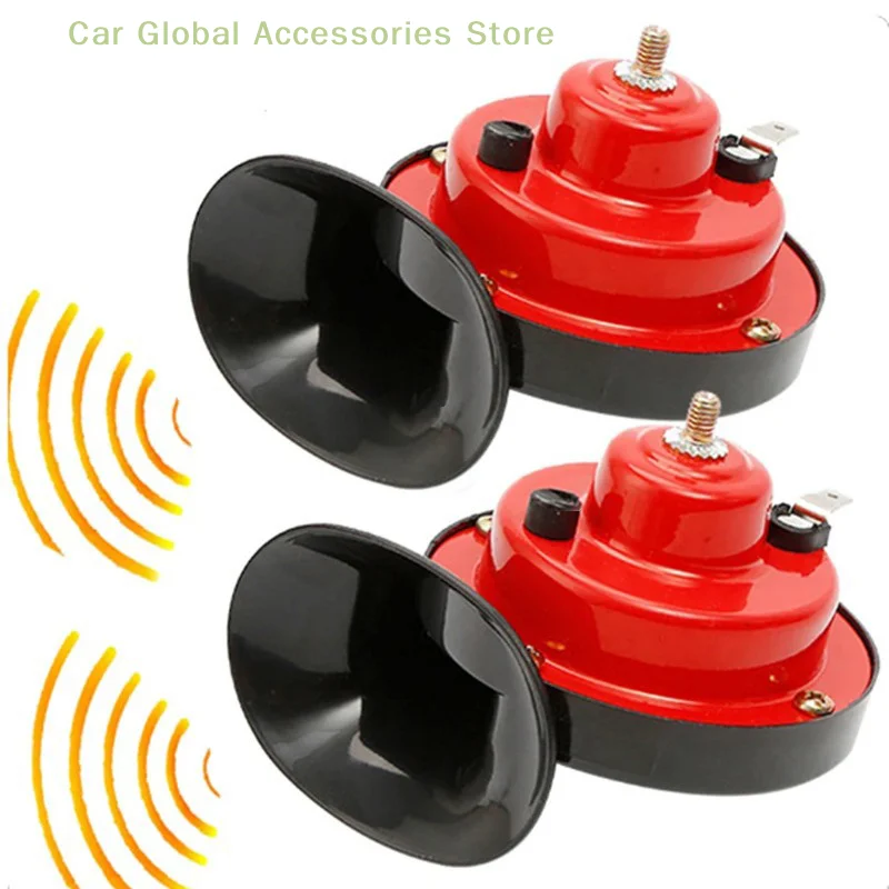 Bocina de tren súper fuerte de 12V, altavoz automotriz impermeable de 300DB, señal de sonido eléctrica Universal para coche, motocicleta, camión y barco