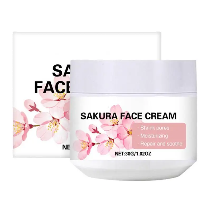 

Sakura Face Cream Cherry Blossom Moisturizing cream Sakura Essence Cream moisturizing Nourishing skin Face Moisturizer 30g