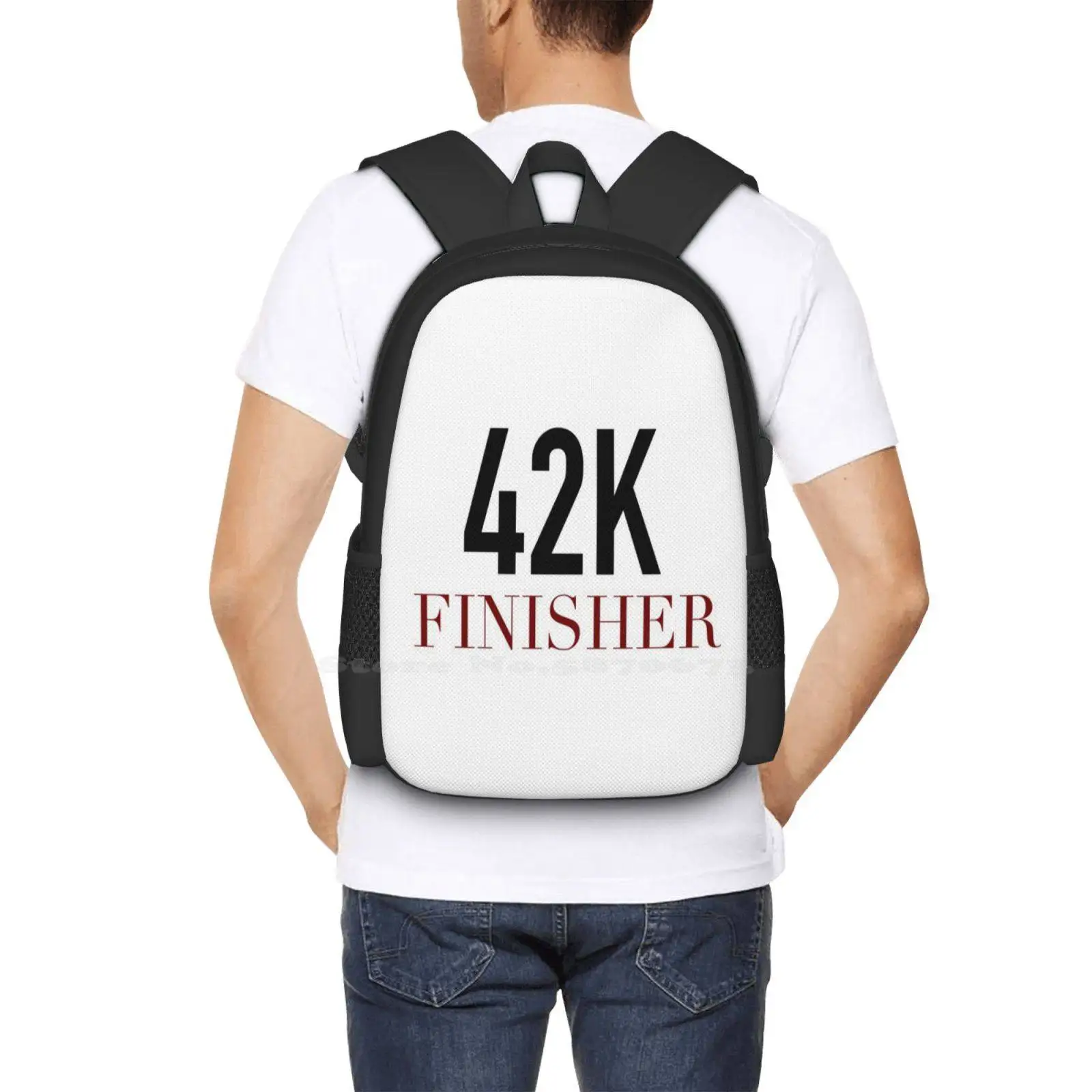 3D Print Design Mochila para estudante, maratona de Boston, meia maratona, saco de corrida, 5K, 26 milhas, 2 milhas, 10K, 42K