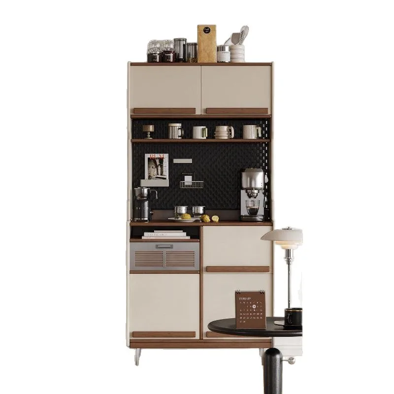 Edge solid wood against the wall integrated kitchen locker living room home tea locker wine cabinet new