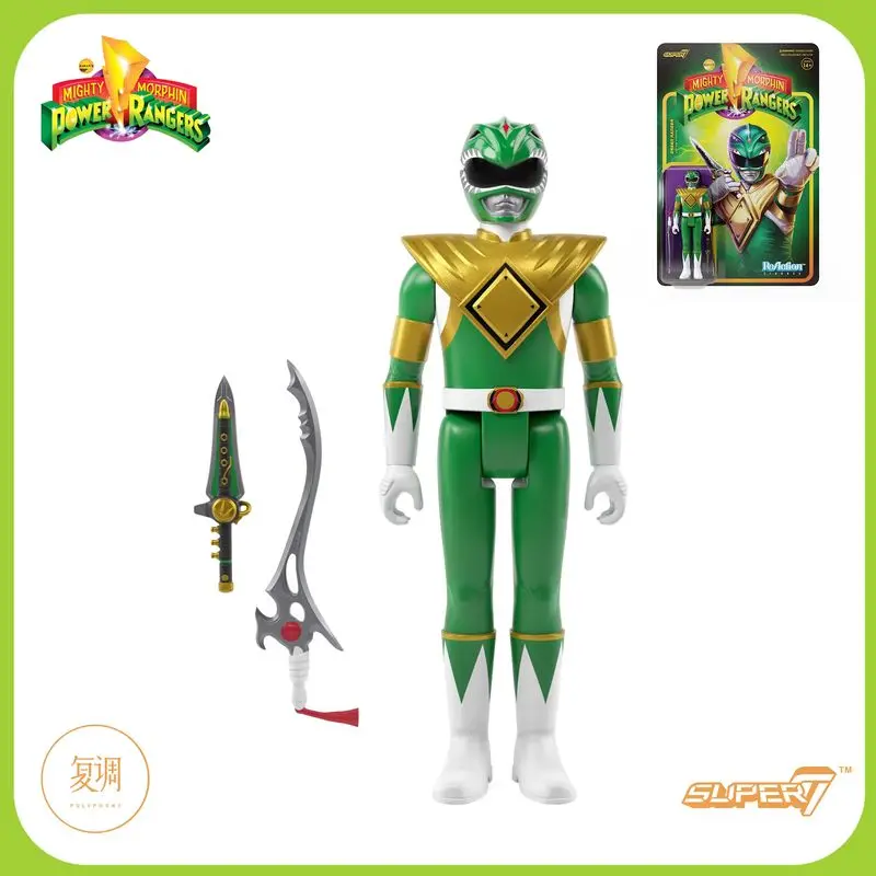 جديد في المخزون Super7 Mighty Morphin Power Rangers Carded Series 1 - Dragonzord، Red Ranger & Rita Repulsa Model Gift Set Toys