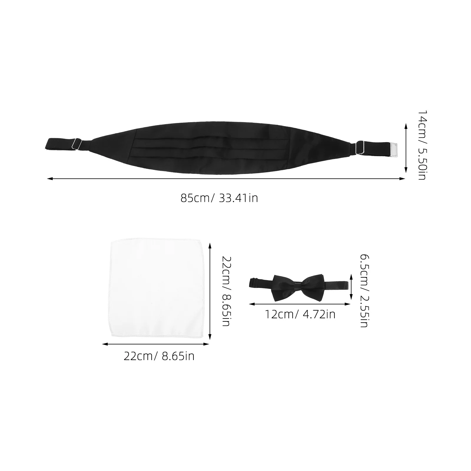 1 مجموعة Cummerbund ربطة القوس فيونكة سهرة مجموعة مع الجيب المربعات مجموعة البوليستر الرسمي الرجال الملحقات سهرة جيب مربع قابل للتعديل