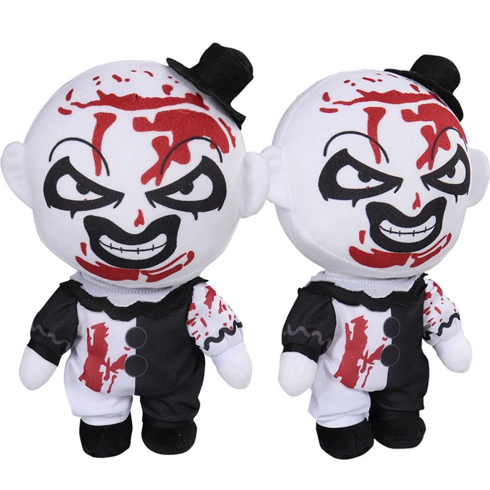 Terrifier Puppe Cosplay Kunst der Clown Cosplay Plüsch Puppe Cartoon Weiche Angefüllte Maskottchen Geburtstag Weihnachten Geschenk Halloween Karneval Requisiten