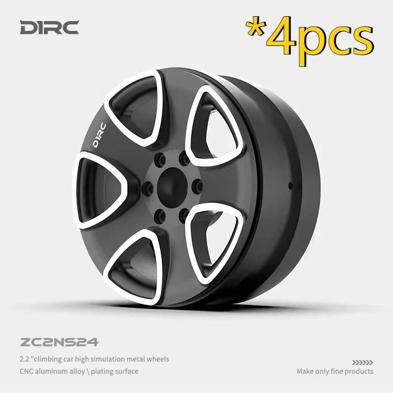

4PCS D1RC 2.2 Inch Metal Climbing Car Simulation Wheel Hub TRX4 Suitable for 1/10 Remote Control Crawling Car SCX10