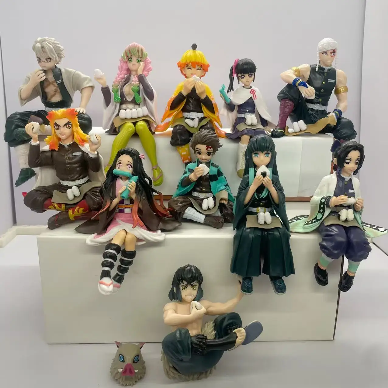S Anime Demon Slayer Action Figures Tanjirou Tomioka GiyuuZenitsu Kochou Nezuko Anime Figure Collect Kid Doll Toys for Children view 2