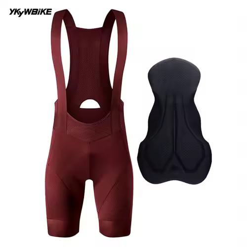 YKYWBIKE Men's Cycling Bib Shorts Road Bike Bibs Bicycle Tights Cycling MTB Bib Pants  with 6 Hours Padded Belgium Padding - Image 17