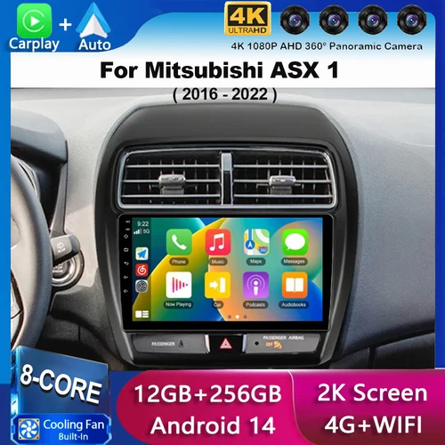 Android 15 Carplay Auto para Mitsubishi ASX 1 2016 2017 2018 2019 2020 2021 2022 Radio de coche reproductor de vídeo Multimedia DSP GPS estéreo