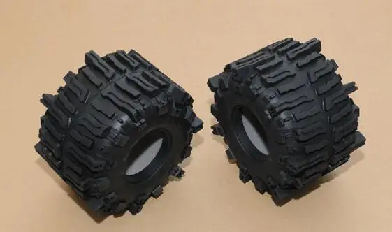 2x Monster Size Mud Slingers Tires  For Hraxxas Revo, T-Maxx, HPI Savage, Tamiya Clod Buster, TXT-1, Juggernaut