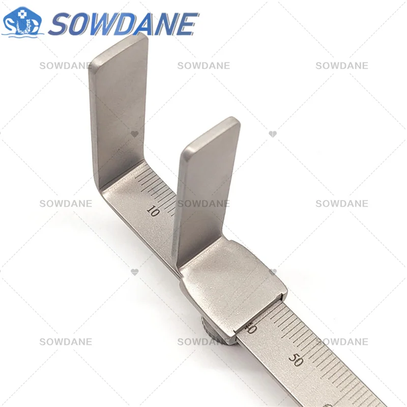 Dental Orthodontic Rulers Material Dental Vertical Distance Caliper Measuring Ruler Caliper stainless steel measuring ruler