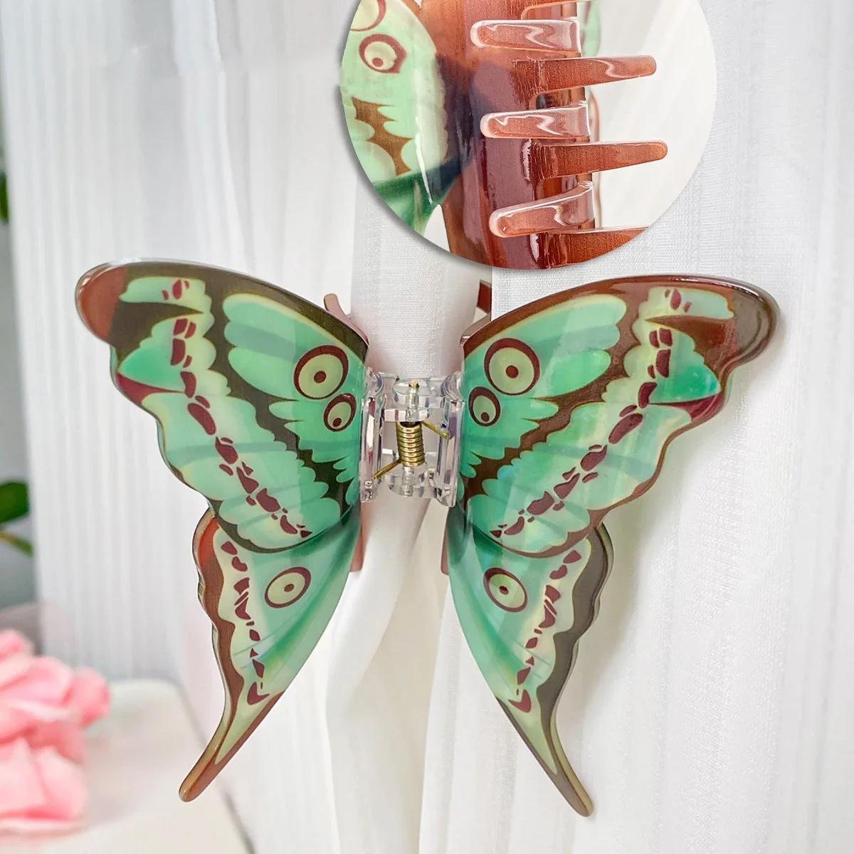 1 simulated butterfly grab clip temperament hairpin coiffit Shark clip high-grade hair accessories