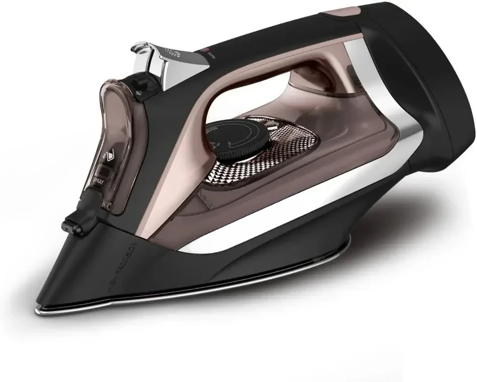 Soleplate Steam Iron with Retractable Cord 1725 Watts Powerful Steam Diffusion, Auto-off,