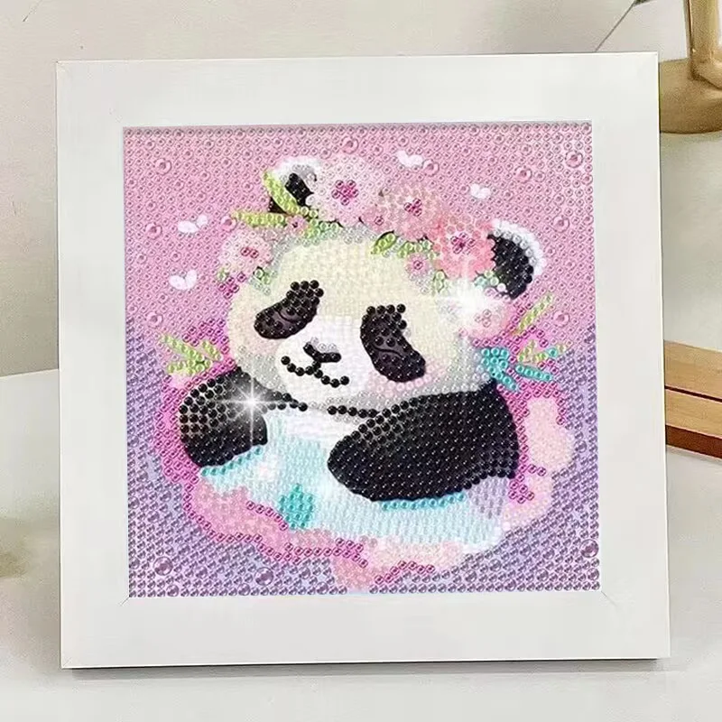 Cartoon Crystal Diamond Stickers Children Handmade Diy Full Diamond Animal frame Art Painting