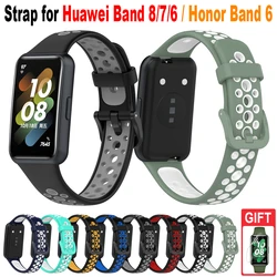 Silicone Substituição Strap for Huawei, Pulseira para Honor Band, 9, 8, 7, 6