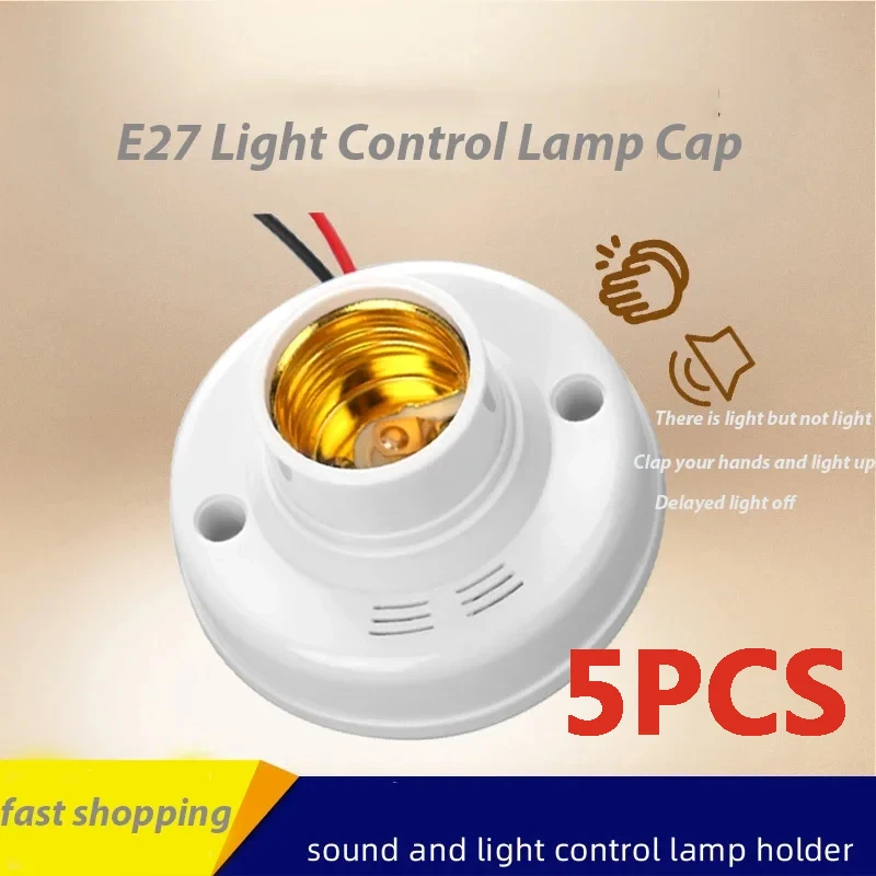 

5 шт., 220 В, E27, винтовая подставка для лампы, держатель для лампочки, адаптер, цоколь, цоколь, белый потолочный светильник, фиксирующая основа для лампы накаливания