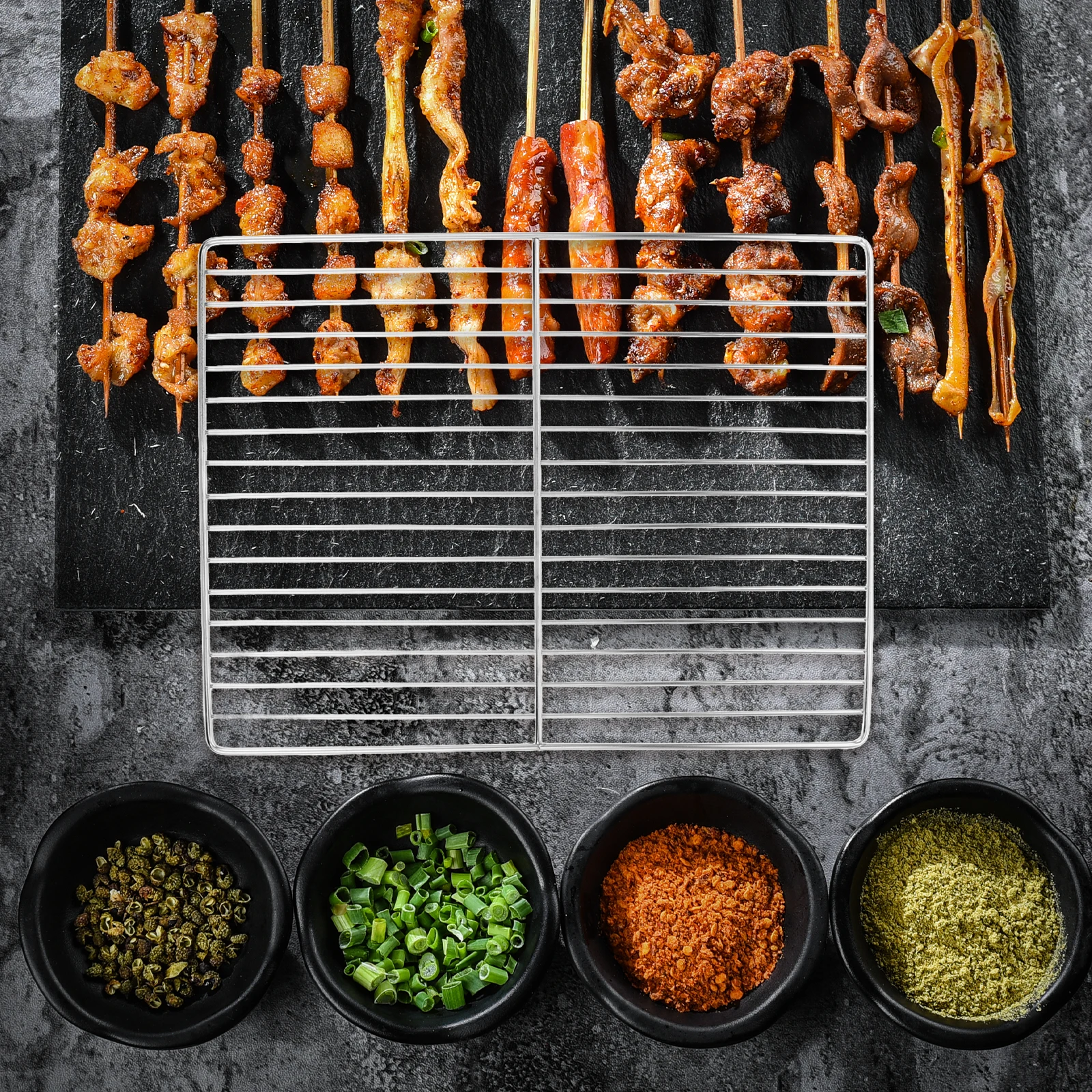 

Stainless Steel Barbecue Grill Grate Durable Non-Stick Bbq Mesh Outdoor Grill Net Cooking Grid Cooking Grid Grates