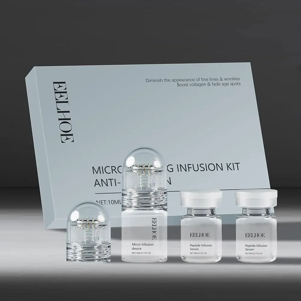 Set Facial de Ácido Hialurónico 1/2Box, Hidratante y Nutritivo, Rodillo Limpiador Facial, Set para el Cuidado de la Piel