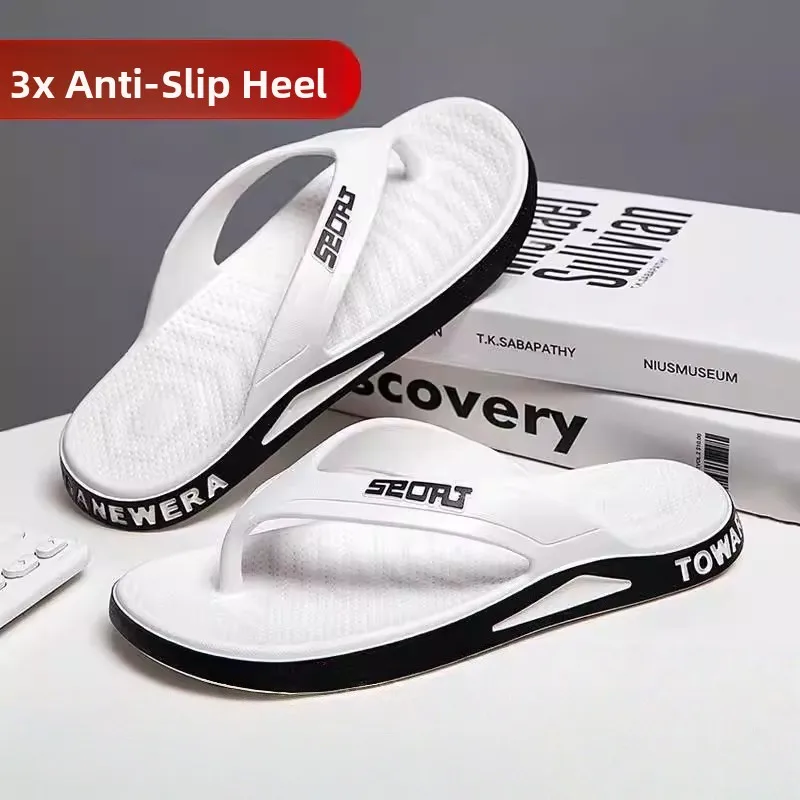 

Anti-Odor Men's Sandals Slippers Indoor Outdoor Wear-Resistant Slip-On Summer New Sle Large Size PVC EVA Foam Cuioning