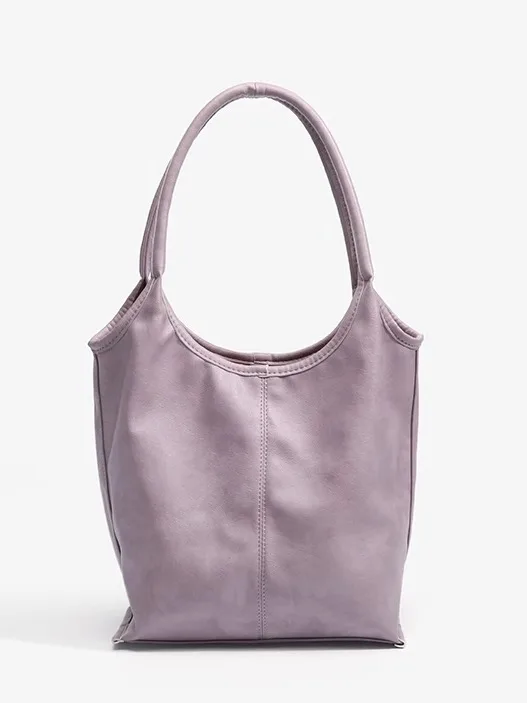 

Fashion Versatile Large Capacity Commuting Tote Bag 2025 New Shoulder Casual Solid Color Handbag