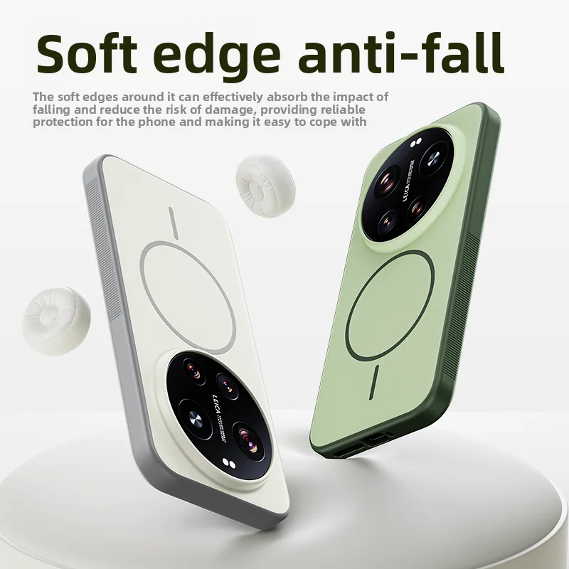 Etui Xiaomi Mi 17 Ultra Twarde Silikonowe Magnetyczne Bezprzewodowe Ładowanie Ochronne Plecki Obudowa Xiaomi Mi 17 17Ultra hell — zdjęcie produktu 3