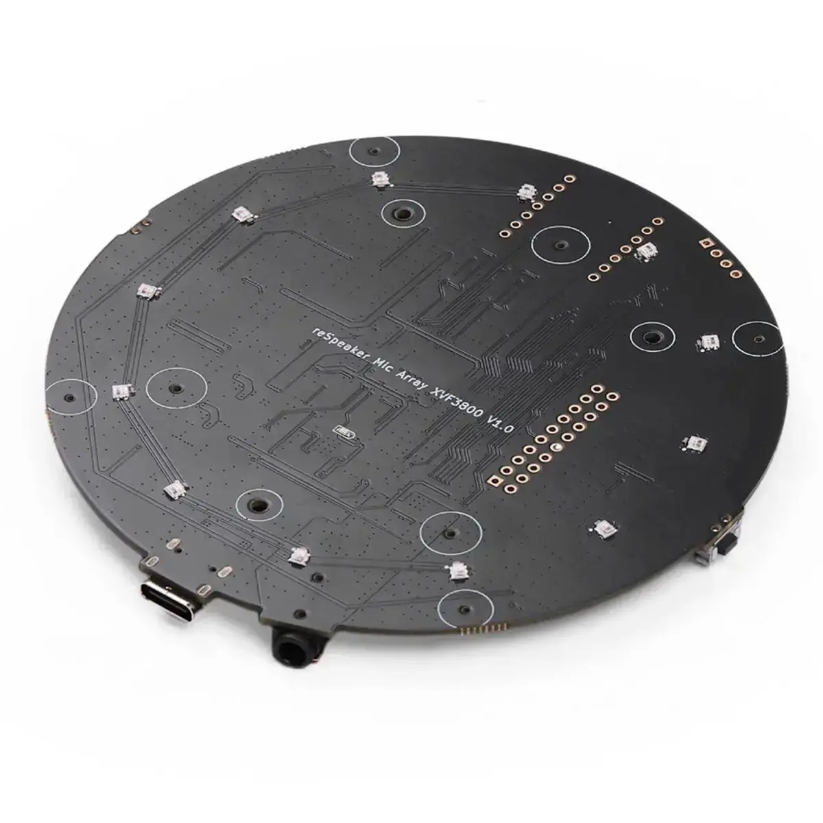 Big Discount ReSpeaker XMOS XVF3800 - AI-Powered 4-Mic Array for Clear Voice Even in Noise, AGC DoA VAD, 5m 360° Voice Pickup