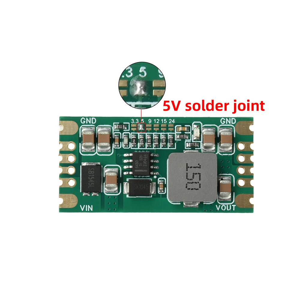 TPS5450 5A Buck Switching Power Module DC-DC 5.5V-36V to 5V 3.3V 9V 12V 15V 24V Output Step-down Buck converter Low Ripple PCB