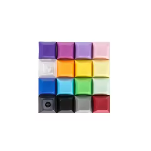 NPKC PBT Keycap DSA Profile 1u Blank Mixed Color Keycaps for Cherry MX Switch Mechanical Keyboard Key caps Custom DIY Key cap