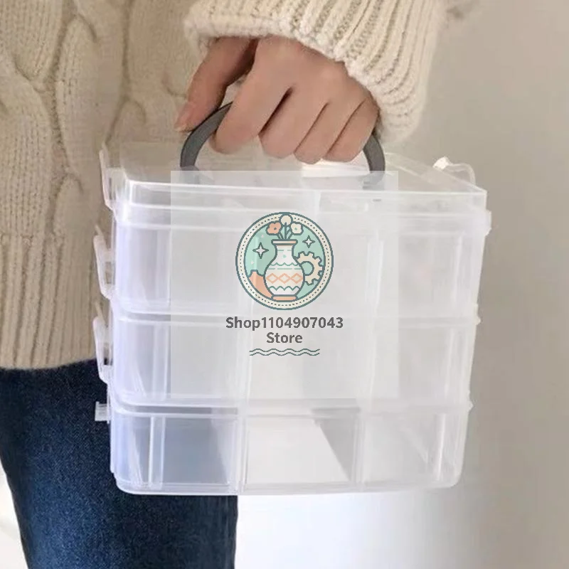 Прозрачный-штабелируемый-отсек-с-18-сетками-пластиковый-ящик-для-хранения-игрушек-ювелирных-аксессуаров