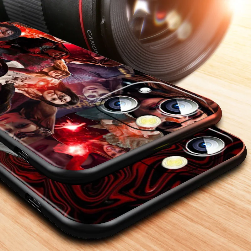 Marvel Wanda Django Maximoff Phone Case For Apple iPhone 14 13 12 11 XS XR X 8 7 6 6S 5 5S SE Pro Max Plus mini Black Cover