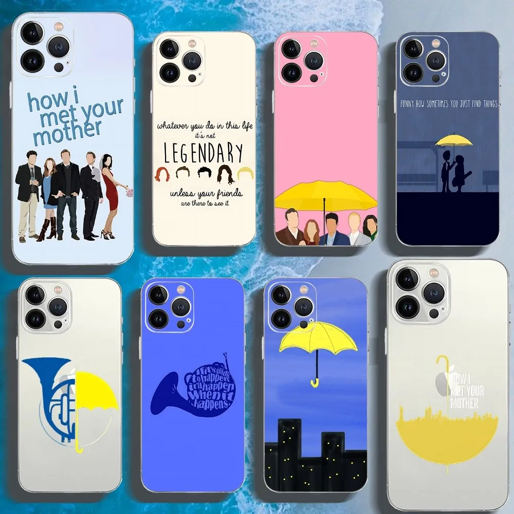 America Sitcom How I Met Your Mother Phone Case For Iphone 1615111314 Pro Max 78Plus X Xr Xs Max Se2020 12mini Transparent Cover