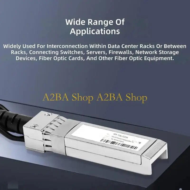 A2BA 10G SFP+ Direct Attach Passive Coppers Cable DACs Cable For Data Center Networking