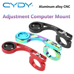 CYDY MTB Bike Computer Mount For Garmin Edge 130 520 820 Bicycle Holder Bryton Rider 420 Wahoo IGPSPORT XOSS G+ aluminum alloy