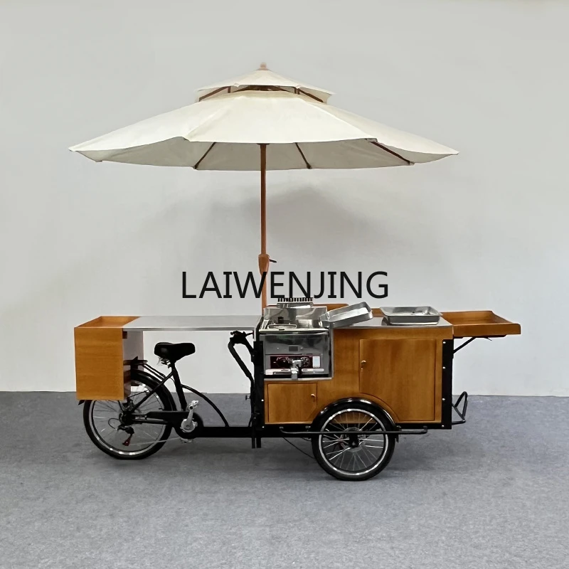 

LYN night market stall fried food snack cart mobile multi-functional takeaway reverse ride tricycle