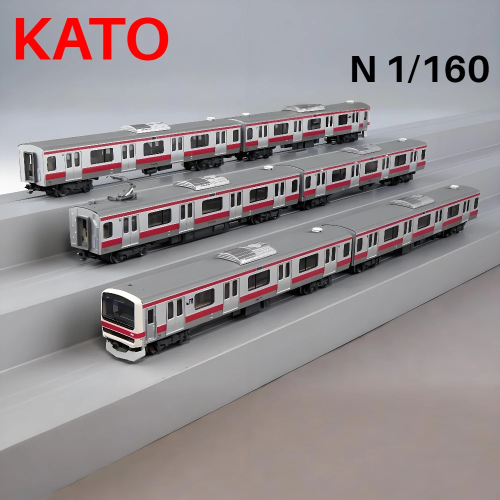 كاتو N-type 1/160 نموذج القطار، 10-1495، 209 رقم السلسلة. 500، لون خط Keiyo، مجموعة قطار أحمر مكونة من 6 سيارات هدية لعبة للأولاد #1