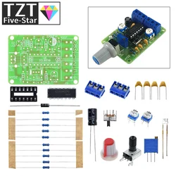 1Set ICL8038 Monolithic Function Signal Generator Module DIY Kit Sine Square Triangle Frequency Generator Capacitor Inductor