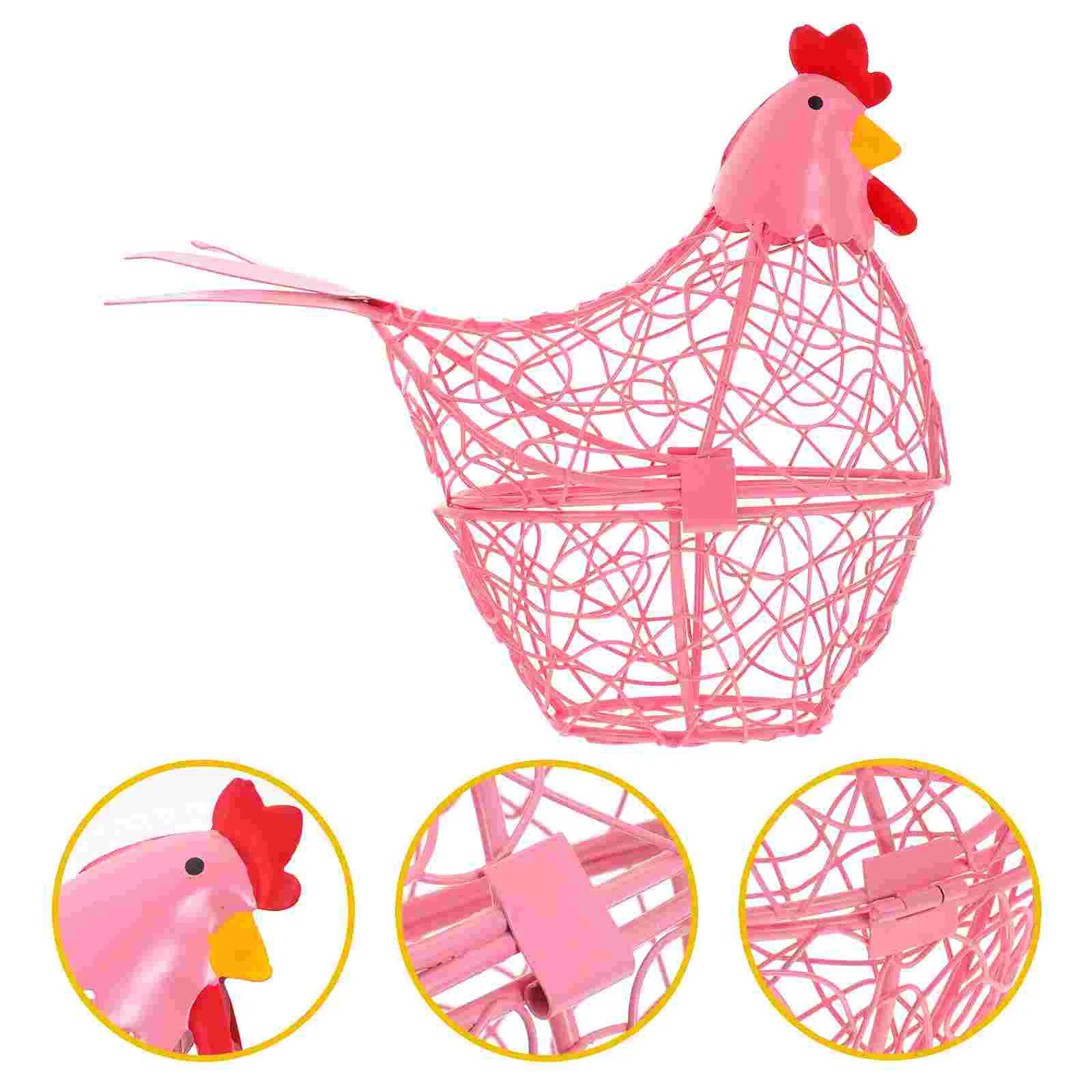 Egg Storage Basket Iron Chicken Egg Basket Egg Holder Kitchen Egg Organzier Home Storage Holder Kitchen Egg Basket Decoration