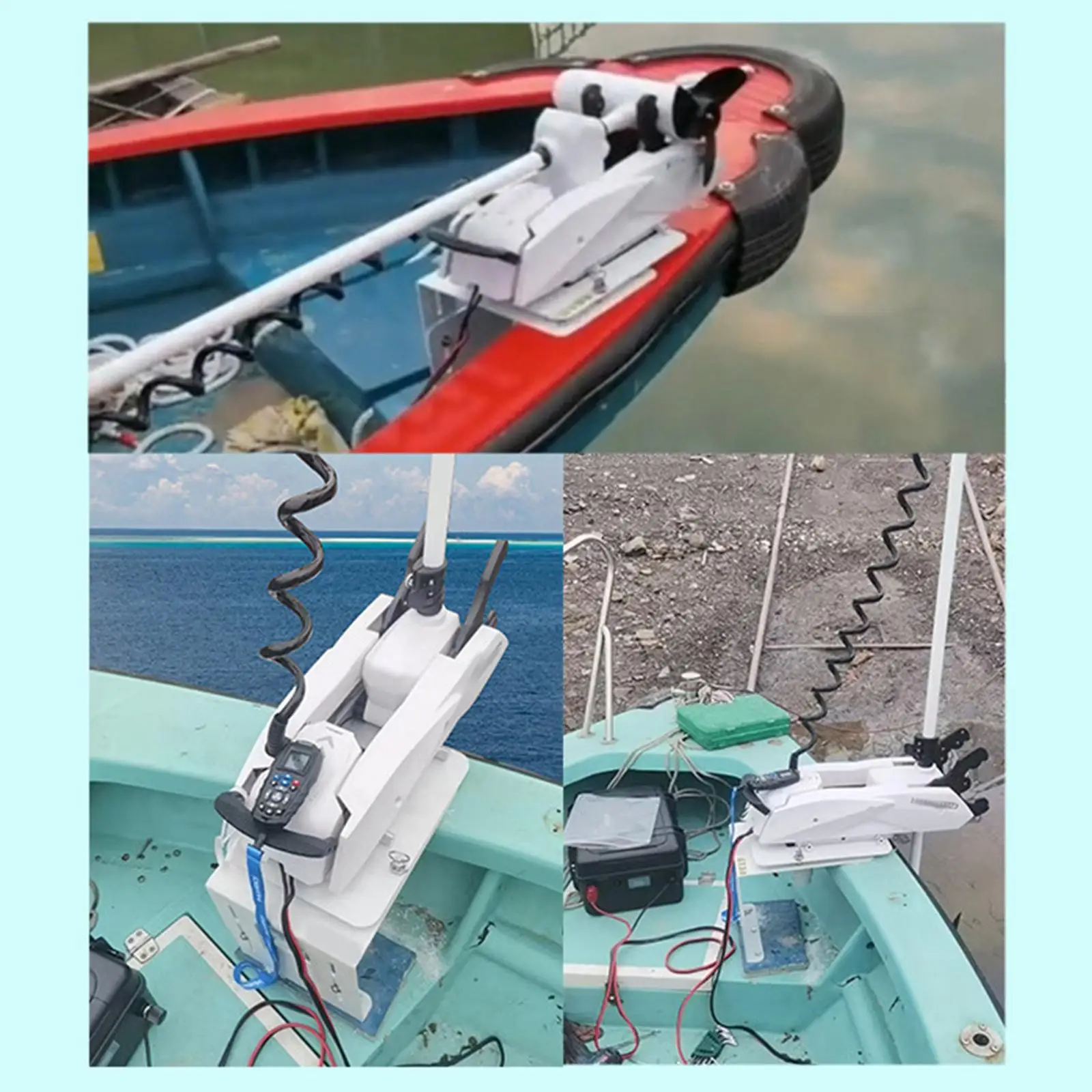 

Portable Kayak Trolling Motor Mount Rotating Bracket High Strength Marine Support for Electric Motors
