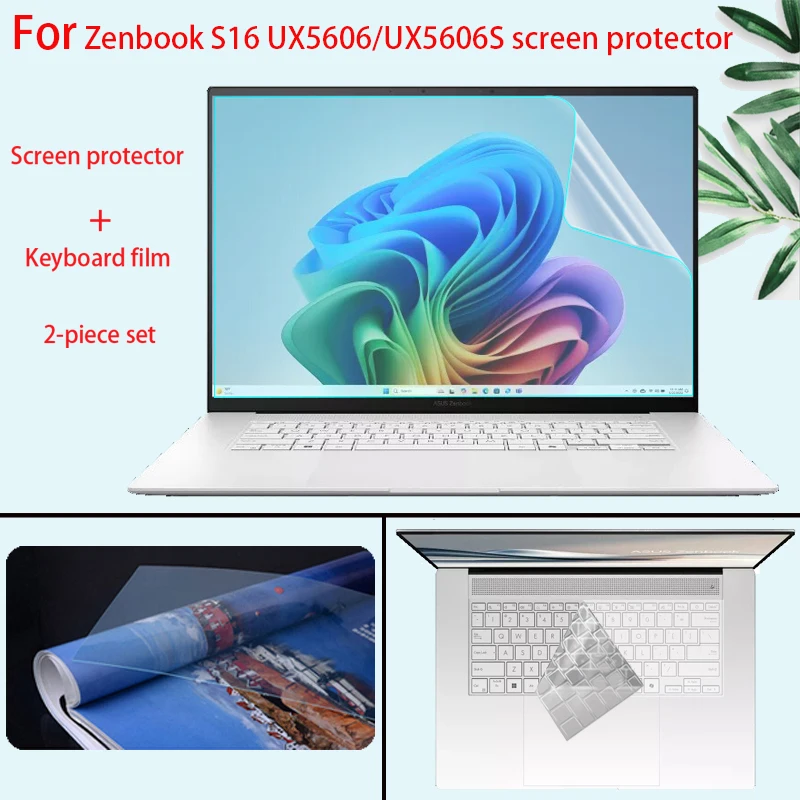 For ASUS Zenbook S16 UX5606S Screen Protector 16Inch 16:10 anti-reflective Computer Keyboard Film Laptop Privacy Protective Film