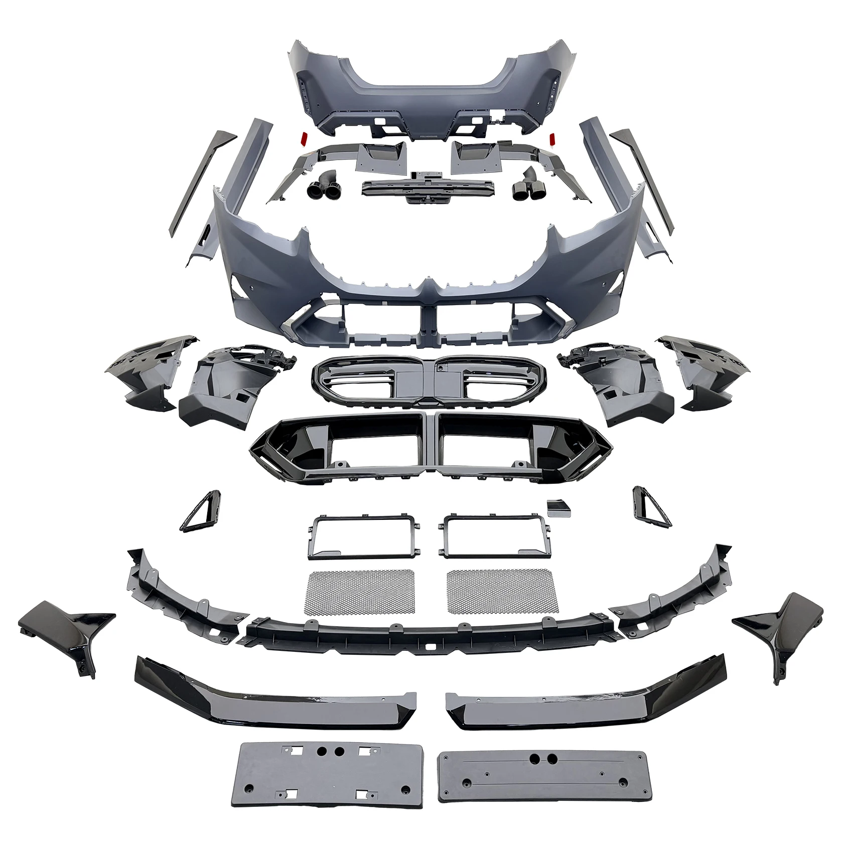 for 2024 Upgrade M5 Body Kits for BMW 5 Series G60 G68 2024 Year Front Lip Side Skirts Mirror Cover Rear Diffuser Spoiler