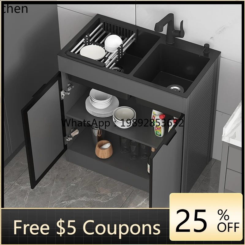 

WL kitchen stainless steel sink vegetable basin large single sink dishwasher floor type integrated