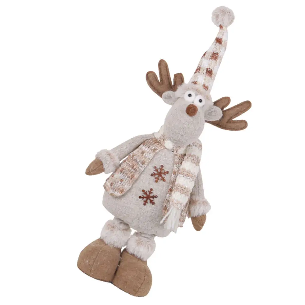 

Christmas Sharp Hat Reindeer Decoration Creative Stretchable Xmas Desktop Ornament Holiday Party Decor Tabletop Xmas Decoration
