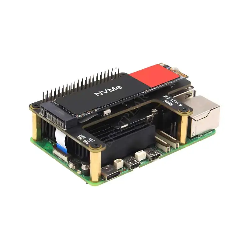 Raspberry Pi 5 X1015 PCIe to M.2 Key-M NVMe SSD-плата Pi5 2280