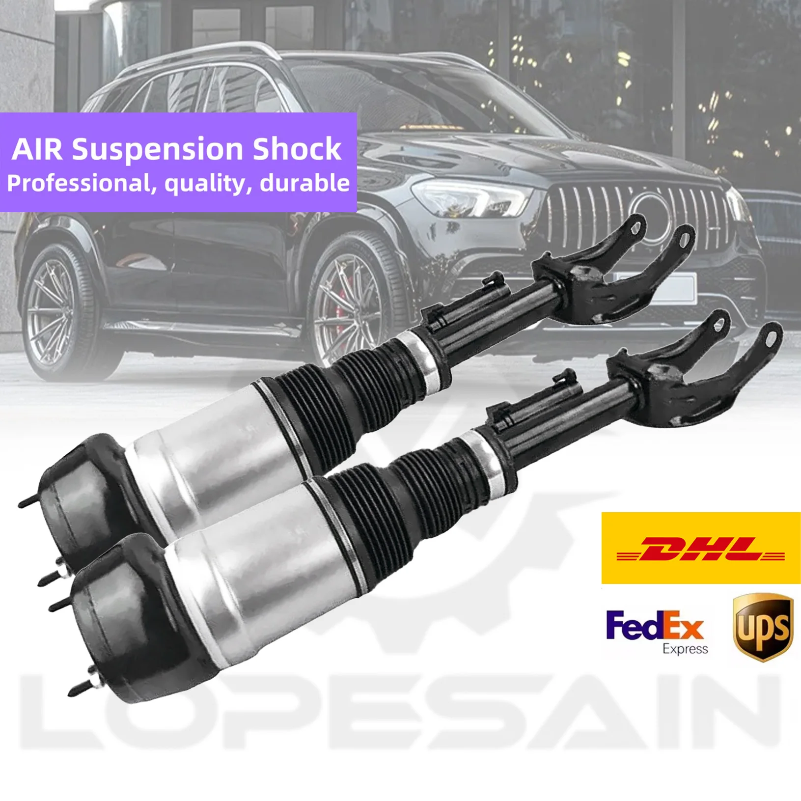 Pair Front L+R Air Suspension Shock For Mercedes GLE W292 C292 GLE350 400 450 500e 43 63 . 2923204013  2923202800 2923203113