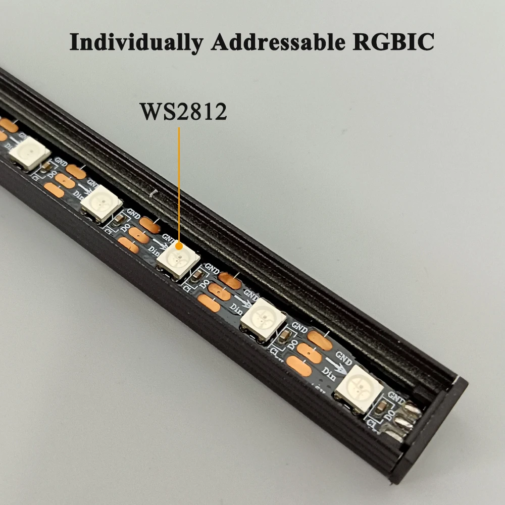 الموسيقى إيقاع مصباح ليد بار عدة DC5V RGB 60 المصابيح/م SP107E وحدة تحكم بلوتوث التحكم الصوتي الطيف الصوتي مزامنة اللون تغيير
