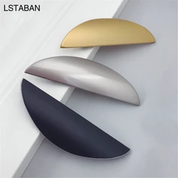 Modern Minimalist Cabinet Door Handle Semicircle Golden Embedded Cabinet Handle Cupboard Pulls Drawer Knob Door Furniture Handle