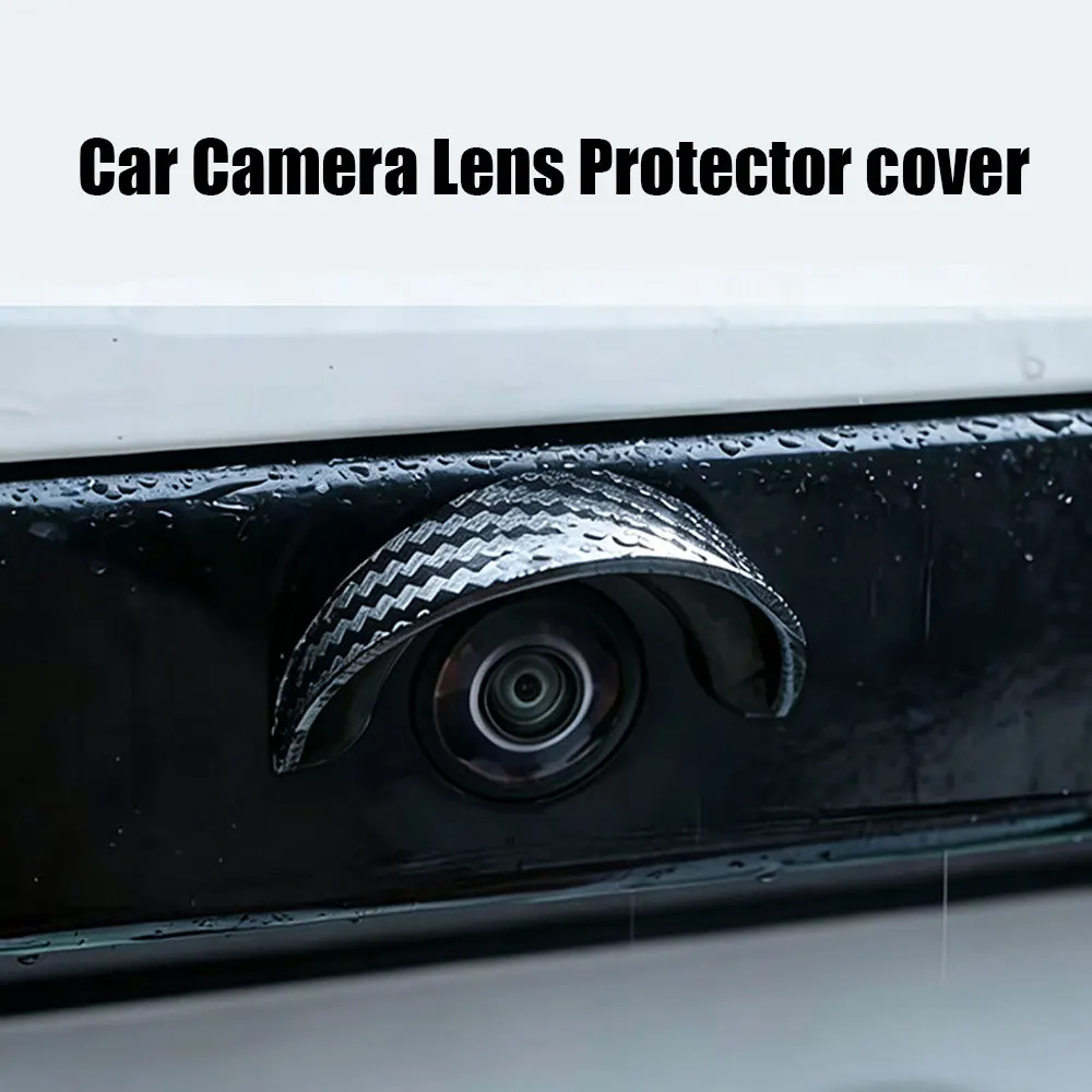Car Black Rearview Reverse Camera Protector Shield Waterproof Backup Camera Cover Ensures Clear H D Vision in Rain