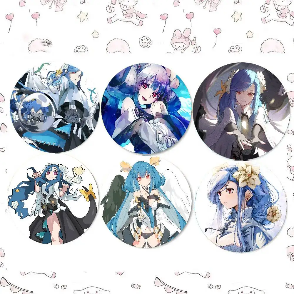 Queen Dizzy Fighting Game G-Guilty Gear Badge Tinplate Meme Round Brooch For Hat Bag Creative Lapel Jewelry Accessories Gifts