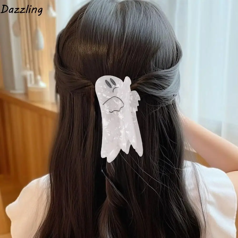 

Creative Funny Halloween Shark Clip Waterproof Ghost Pumpkin Shark Clip Creative Castle Acetic Acid Hair Claw Festival